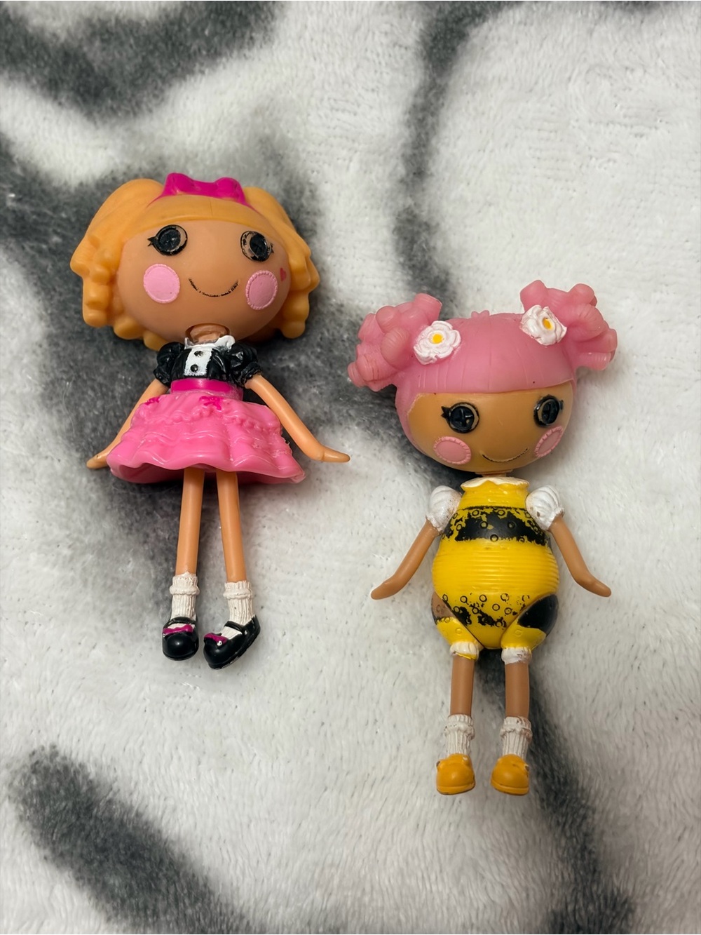 Lalaloopsy (2011) Mini 3” Dolls -Honey Stripes and Misty Mysterious